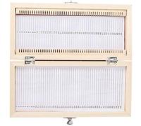 50 PCS Biologie Verre Préparé Microscope Diapositives Spécimens en Bois Boîte De Rangement De Lame en Cas Biologie Glissière Titulaire Scientifique Microscope Boîte De Glissière