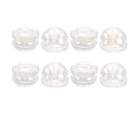 50 Pcs Boucle D'oreille Dos Doux Clair Silicone Boucle D'oreille Dos Remplacement Sécurité Coussinets Arrière pour Boucles D'oreilles ()