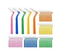 50 Pcs Brossettes Interdentaire, Différents Diamètres 0,6/0,7/0,8/1.0mm, 5 Tailles Brossettes Interdentaires, Multicolore BROSSETTE