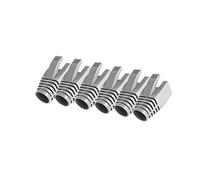 50 Pcs Cat7 Cat7A Cat8 Strain Relief Boot, RJ45 Plug Connector Cover Modular Network Plug Connector Cap Cable Connector Boots, Grey