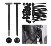 50 PCS Collier de Serrage, Collier Serrage Plastique Universel Auto-Blocant Nylon Universels pour Réparation Automobile et Usage Quotidien, Résistantes UV, Fixe Ailes/Couvercles Moteur Sans Outil