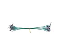 50 Pcs De Pêche Leader Ligne Résistance À Haute Résistance en Acier Inoxydable avec Émeute Et Crochet 15 Cm / 20/25 4
