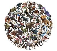 50 PCS Dinosaures Autocollants pour Ordinateur Portable Bouteille D'eau Bagages Snowboard Vélo Skateboard Decal pour Enfants Adolescents Adultes de Bande Dessinée Autocollants