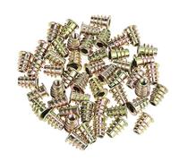50 Pcs Écrous M5*13 Type Fileté Hex Tête D'entraînement En Alliage De Zinc Fil Meubles Meubles Hex Socket Vis Pour Le Bois Insert Assortment Kit