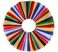 50 PCS Fermetures à Glissière en Nylon, 20 cm Fermeture Éclair Colorée pour Bricolage Couture Tailleur (25 couleurs)