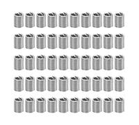 50 Pcs Inserts Filetés en Acier Inoxydable 2-56, Jeu de Réparation et Retaraudage de Trous de Vis - Haute Précision, Résistance à l'Usure, Idéal pour Aviation et Mécanique (ZD)