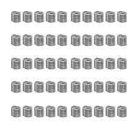 50 Pcs Inserts Filetés en Acier Inoxydable 2-56, Jeu de Réparation et Retaraudage de Trous de Vis - Haute Précision, Résistance à l'Usure, Idéal pour Aviation et Mécanique (1.5D)