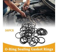 50 Pcs Joint D'Étanchéité Universelle En Caoutchouc Nbr Noir - Voiture - Réparation De Robinets - Étanchéité De Tubes Pour Camions, Suv, Remorques - 19mm Id X 1.5mm Cs