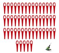 50 PCS Lames de Rechange PA6 Compatibles avec Tondeuse GE-CT 18 Li, Lames en Plastique Accessoires, Lames de Rechange pour Tondeuse à Batterie