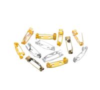 50 Pcs/lot 15-40mm Broche Pince Base Broche Broches Vierges Broches for Bricolage Fabrication De Bijoux(Multicolor,30mm 50Pcs)