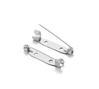 50 Pcs/lot 15-40mm Broche Pince Base Broche Broches Vierges Broches for Bricolage Fabrication De Bijoux(Silvery2,35mm 50Pcs)