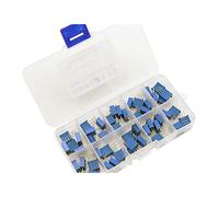 50 PCS/Lot 3296W Kit de potentiomètre ajustable multitours haute précision 3296 résistance variable 500R 1K 2K 5K 10K 20K 50K 100K 200K 1M KHzIgRdY