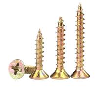 50 pcs/lot M3 M3.5 M5 M6 Zinc Enduit croix Encastré Fraisé Panneaux de Fibres Aggloméré Tête Plate Vendre Taraudeuse vis à bois, M3, 60mm x50pcs