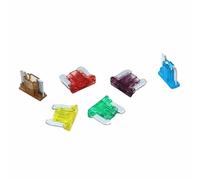 50 pcs/lot Mini Taille Micro Voiture Auto Lame Fusible 5A 7.5A 10A 15A 20A 25A 30A Câblage de protection (Color : 15a)