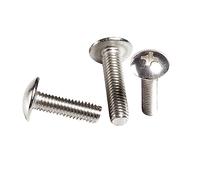 50 pcs/lot vis à tête bombée à empreinte cruciforme M2/M2.5/M3/M4/M5 vis à tête ronde en acier inoxydable