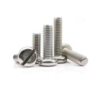 50 pcs M1.6 M2 M2.5 M3 M4 M5 M6 M8 M10 304 A2-70 en Acier Inoxydable GB67 Fendue Pan Fente Tête Ronde Boulon Vis(25mm,50pcs M2)