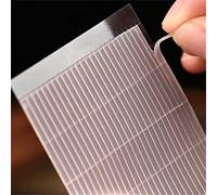 50 pcs Maquillage Paupière Double Face Ruban Autocollants, Big Eye Décoration Invisible Double Pli Paupière Ombre Autocollant Double Paupière Ruban OutilPratique et esthétique