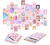 50 PCS Mignon Comics Wall Art Collage Kit, Esthétique Image Indie Room Decor, Wall Art Print Esthétique Photo Décor pour Dortoir Décoration Murale VSCO Filles Garçons Anime Lovers