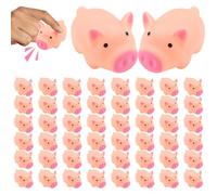 50 PCS Mini Pigs TOUEUR DE Bain REFASSIQUE, FLOOT SCHEAK Poggy Baby Toys pour Halloween CHROIS CHROIS Farm Animal PARTIVE STYLE2