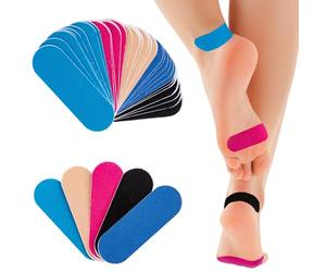 50 PCS Pansements Ampoules, Kinesio Tape Anti-Friction Prédécoupé, Pansement Ampoule Pied, Tape Kinesiologie Pour Des Ampoule Au Pied, Orteil, Talon et Doigts