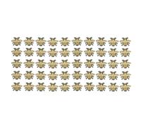 50 PCS patchs brodés en forme d'abeille mignonne de fer pour le bricolage - Sacs de vêtements Chaussures Jupes