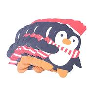 50 Pcs Père Noël Pingouin Sucette Porte-Cartes De Noël Décorations De Noël Style PingouinDeft a été traité