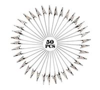 50 pcs Pinces à Photo Alligator, Pinces à Pince Crocodile en Fil Métallique, pour Note Photo Mémo Clips, Argile Gâteau Accessoires Décoration, Décoration de La Maison