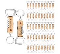 50 Pcs Porte-Clés Décapsuleurs Personnalisables en Bois, Cadeau Mariage pour Invités, Tire Bouchon Personnalisé, Idéal pour Bar, Maison, Anniversaire et Fête
