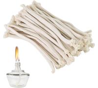 50 Pcs Replacement Cotton Oil Lamp Wick Cotton Wick Braided Cotton Rope For Oil Lamps And Candles