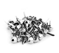 50 -pcs Sac Pieds Stud Spike, 10 mm Portefeuille Cône Studs Plat Métal Spikes Rivet Crochet Brads Brads Sac Bas Boutons pour Sac à Main Portefeuille Vêtements Bricolage Cuir