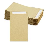 50 Pcs Sachet Papier Kraft Pochette Cadeau, SZXMDKH 9 x 6 cm Marron Mini Enveloppe Kraft pour Stocker Bonbon, Bibelots, Petit Objet