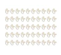 50 Pcs/Set Polonais Gel Nail Chart Anneau, Fleur Papillon Manucure Astuce pour Nail Art Couleur Outil D'affichage(Beige Butterfly)