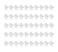 50 Pcs/Set Polonais Gel Nail Chart Anneau, Fleur Papillon Manucure Astuce pour Nail Art Couleur Outil D'affichage(Clear Butterfly)