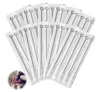 50 Pcs Tattoo Needles Set, Mix Tailles Aiguilles De Tatouage Jetables, 1RL 3RL 5RL 7RL 9RL, Aiguille Tatouage en Acier Inoxydable, Pour des de tatouage