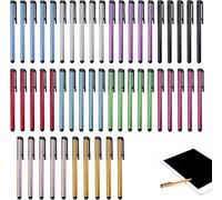 50 Pcs Universal Capacitive Stylus Touch Screen Stylus Pen Stylus Pen for Tablets, iPad Mini, iPad Pro, iPad Air, Smartphones, Samsung Galaxy - Various Colours