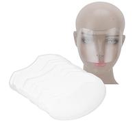 50 PCS Visors de face de douche, transparent de couverture de couverture jetable transparent Masque Protecteur pour les fournitures de salon de la tablette de cheveux Extensions