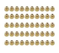 50 perles de tête de mouche en laiton - têtes coniques pour attacher des mouches | Perles d'appât coulantes pour streamers de nymphes | Matériel d'attache de pêche pour têtes de mouches streamers | Di