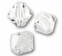 50 Perles Swarovski® Toupies 4mm CRYSTAL Xilion