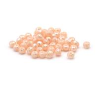 '50 perles verre convexes "Doll dans beige, 4 x 3 mm de Vintage Parts, Bijoux DIY