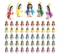 50 petites figurines de la Vierge Marie, poupées miniatures de la Vierge Marie pour jouer à cache-cache, cadeaux religieux classiques pour le dimanche, remplissage d'œufs de Pâques, cadeau de baptême