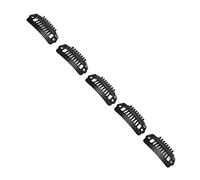 50 Pi ces Pinces Perruque en Acier Inoxydable avec Dents et Embouts en Caoutchouc Souple Clips de Fixation pour Extensions Capillaires