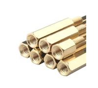50 pièces/10 pièces entretoise en Laiton mâle à Femelle M2 M2.5 M3 M4 M5 M6 Longues entretoises hexagonales en Laiton PCB entretoises (Color : 5mm, Size : M2.5 50pcs)