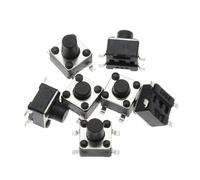 50 pièces/100 pièces Mini commutateurs 4.5x4.5 * 3.8-9mm Panneau Tactile momentané Interrupteur Micro Bouton-Poussoir 4Pin (Color : 4.5X4.5X4.3, Size : 50PCS)