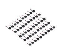 50 Pièces 10x2.7mm Mini Plat, Type de Bouton Moteur Vibrant Mini Moteurs de Vibration Moteurs de Vibration de Pièce de Monnaie pour Montres et Téléphones Portables DC 3V Moteur