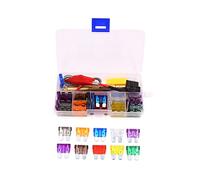 50 pièces 2A-35A ATC ATO Auto voiture Kit de fusible à lame régulière avec pince ajouter un testeur de support de Circuit Câblage de protection