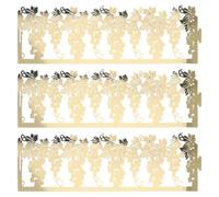 50 Pièces Abat-jour en Papier Doré, Cylindre Ajouré | Diffuse la Lumière, Style Simple et Créatif, pour Décoration Intérieure, Présent de Crémaillère, Usage Maison