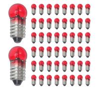 50 Pièces Ampoules Expérimentales à Vis 5v en Verre et Métal | Kit de Circuit pour Projets Électriques Soi-même, Fournitures Scolaires de Physique, Boîte Incluse