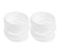50 Pièces Anneau Attrape Rêve en Plastique Blanc