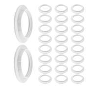 50 Pièces Anneau de Douille de Lampe E27 en Plastique Blanc | Installation Facile, Stabilité Sécurisée, Compatibilité Large, Usage Bureau et Maison, Diamètre 4.1mm