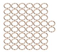 50 pièces anneaux toriques en métal 20x3mm fer galvanisé robustes durables antirouille anneaux artisanaux pour bricolage sacs vêtements colliers de chien ceintures de bagages (Or)